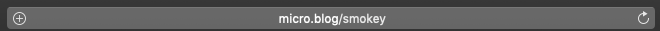 Micro.Blog User URL Bar
